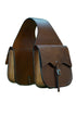 Tan Roughout Saddle Bag