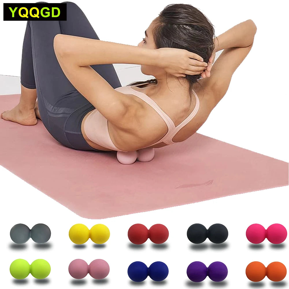 1Pc Peanut Massage Ball - Double Lacrosse Massage Ball &amp; Mobility Ball for Physical Therapy for Trigger Point Therapy,Recovery