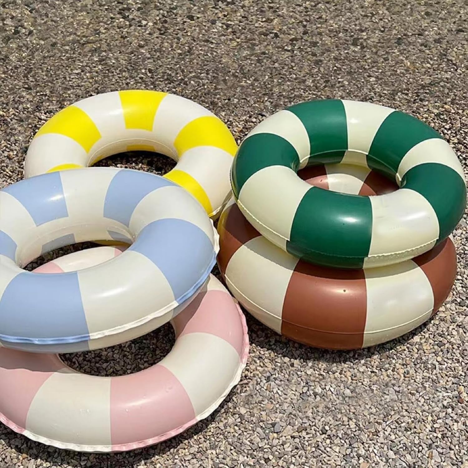 Pool Floats Swimming Rings for Kids, Age 5-10 Inflatable Swim Tubes Ring Toys with 11" Inner, Beach Inflatable Tubes Floaties Toys for Kids Adults