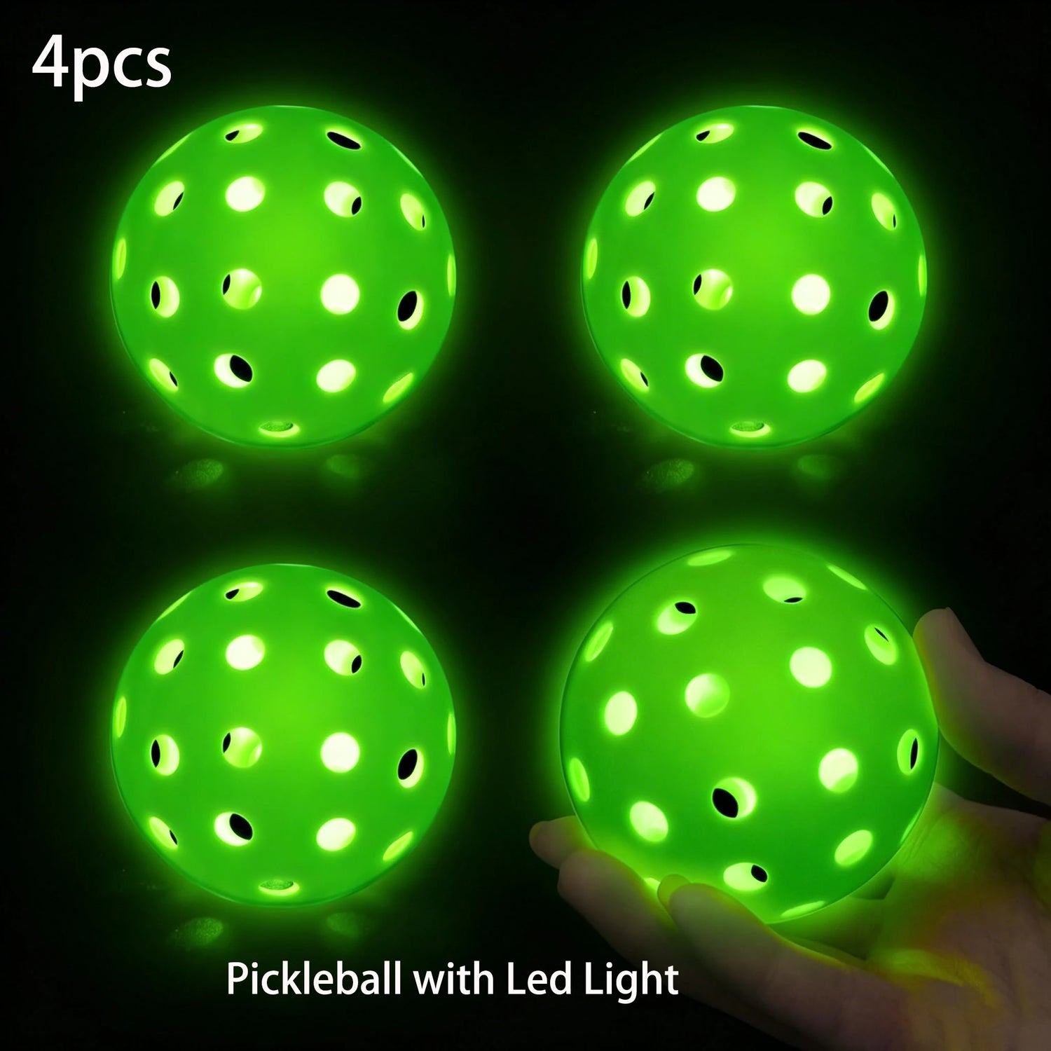 12Pcs Pickleball 74MM Durable 40 Holes Outdoor Pickleballs 26G Outdoor for Competition Pickleball Packs of Pickleballs