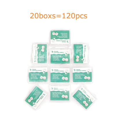Anti Noise Silicone Earplugs Waterproof Swimming Ear Plugs for Sleeping Diving Surf Soft Comfort Natation Swimming Ear Protector