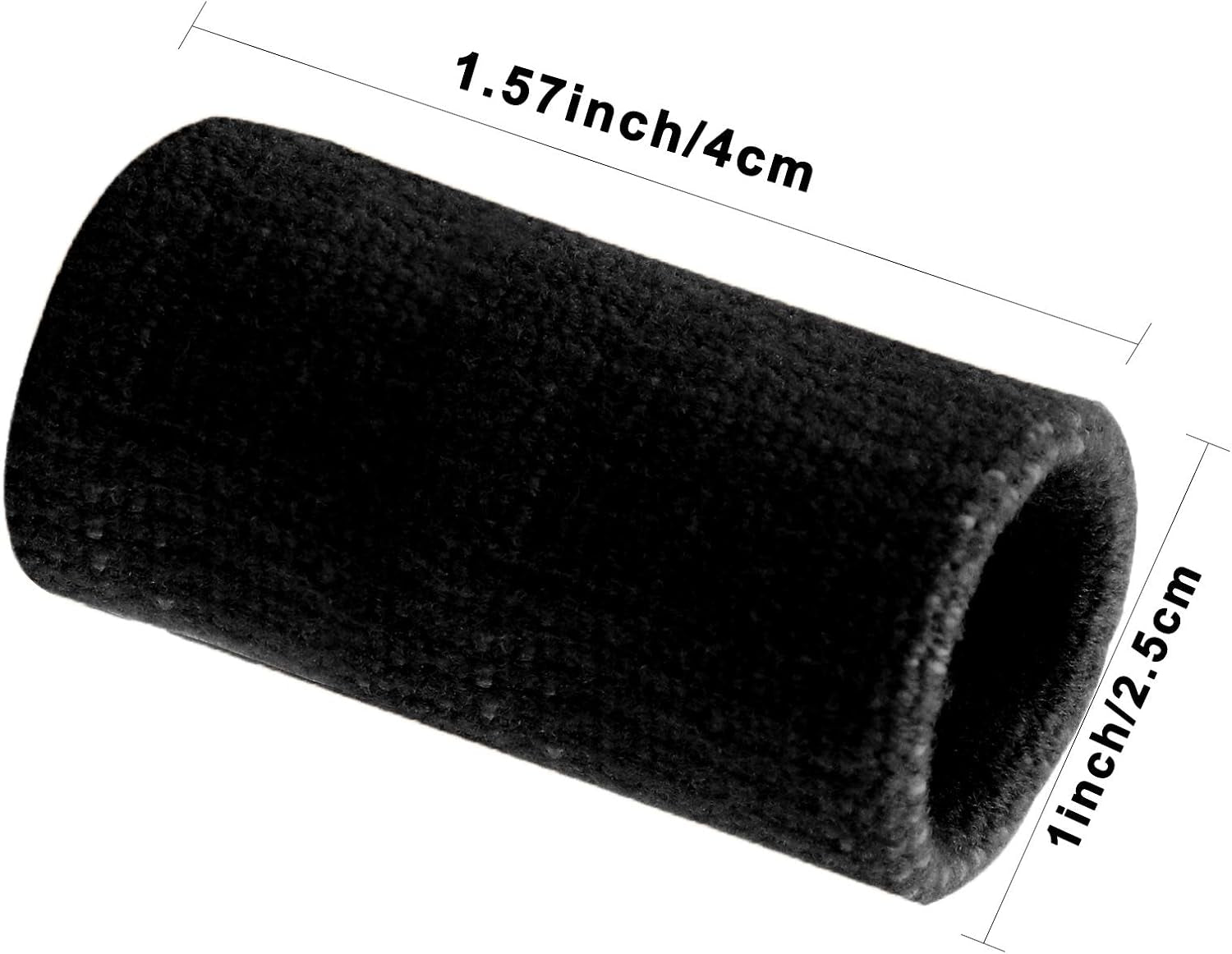 Finger Sleeves , Thumb Splint Brace for Finger Support, Breathable Elastic Finger Tape, Compression Pression Protector for Reliving Pain, Triggger Finger, Compression Aid for Sports, 10PCS (Black)