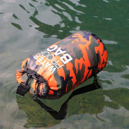 30L Outdoor Camouflage Waterproof Dry Bags Portable Rafting Diving Dry Bag Sack PVC Swimming Bags for River Trekking