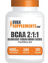 Bulksupplements BCAA 2:1:1 Capsules, Dietary Supplement, Muscle Growth & Recovery, 240 Capsules