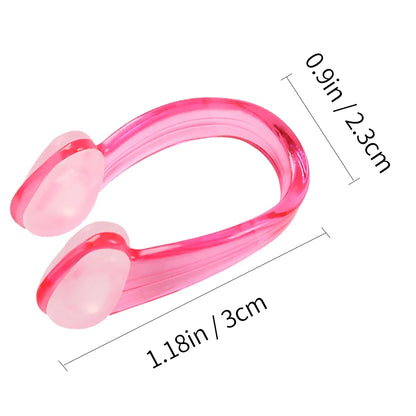 1PC Swimming Nose Clip Earplugs Suit Swim Earplugs Small Size for Adult Children Waterproof Soft Silicone Nose Clip