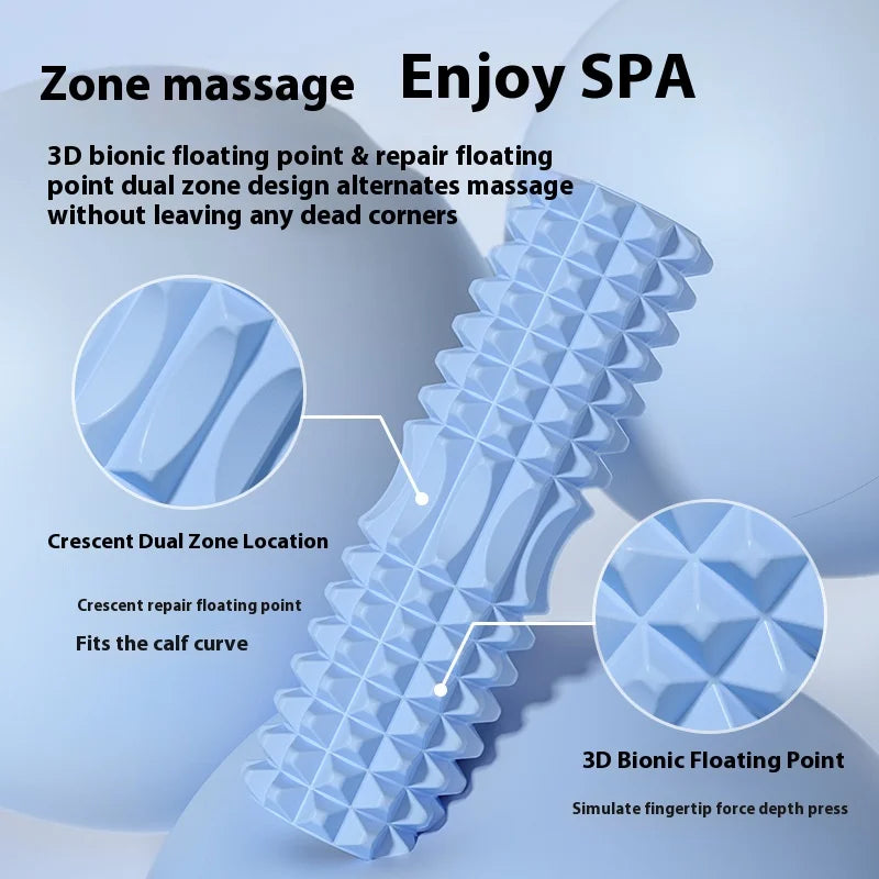 45Cm Yoga Foam Roller Muscle Massage Three-Dimensional Dot Yoga Foam Roller Sport Body Muscle Massage Relaxer Exercise Equipment
