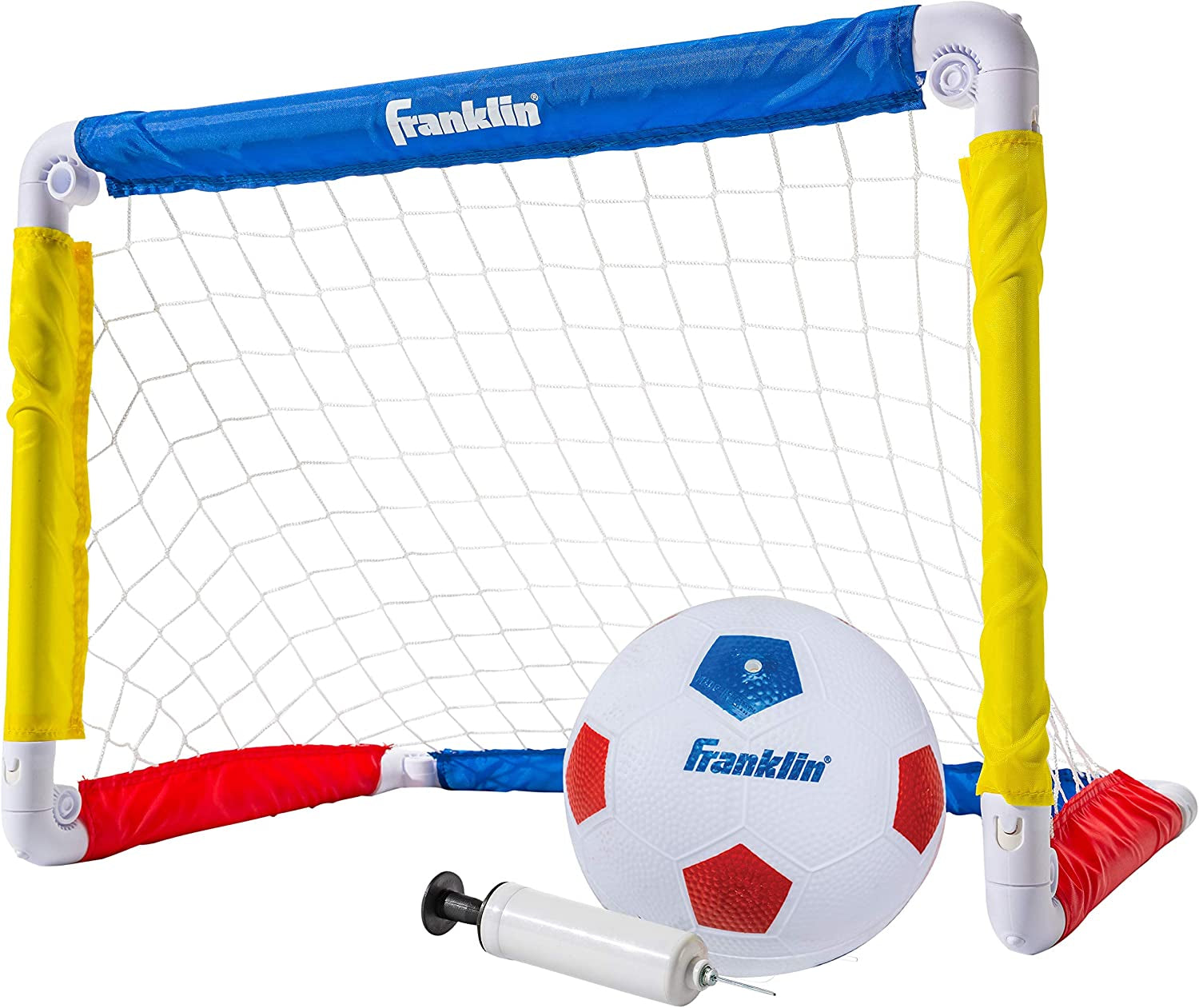 Franklin Sports Kids Soccer Goal with Ball & Pump - 24 X 16