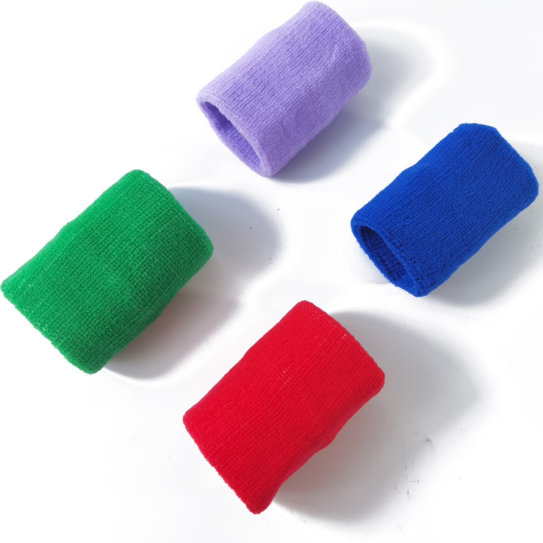 24PCS Colorful Sports Wristbands Cotton Sweatband Wristbands Wrist Sweatbands Wrist Sweat Bands for for Men and Women, Good for Tennis, Basketball, Running, Gym, Working Out