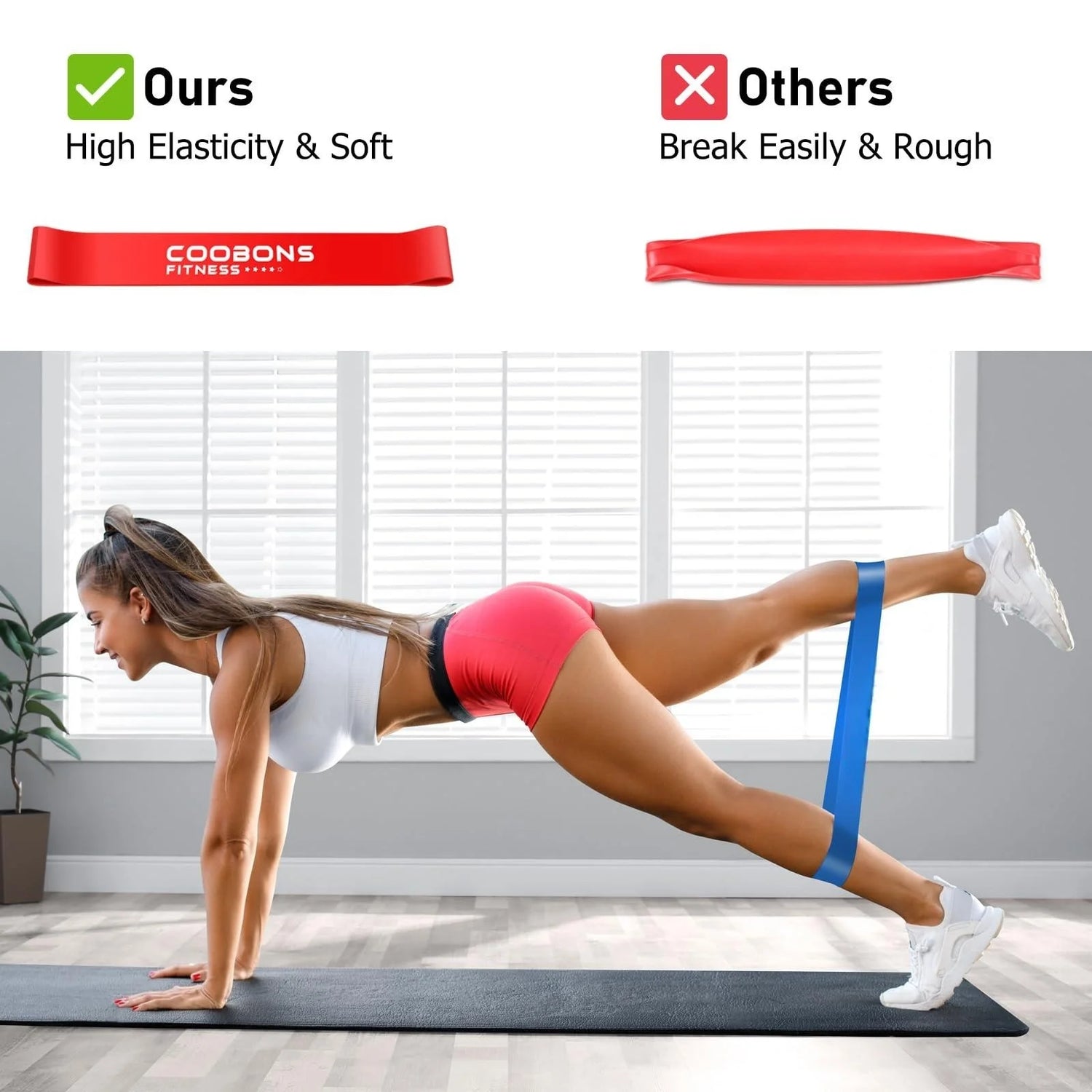 5 Pcs Resistance Bands for Working Out, Pilates Physical Therapy Exercise Bands.Body Fitness Resistance Bands Workout Stretch Band for Physical Therapy Loop Exercising Resistance Bands