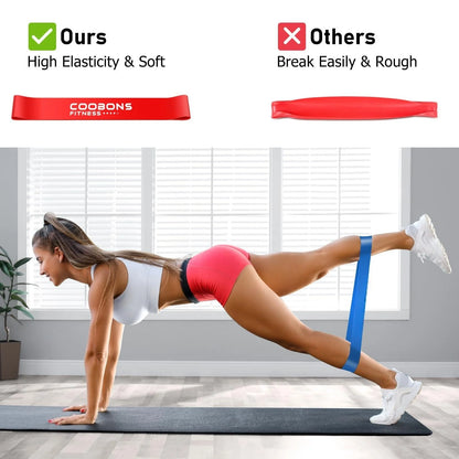 5 Pcs Resistance Bands for Working Out, Pilates Physical Therapy Exercise Bands.Body Fitness Resistance Bands Workout Stretch Band for Physical Therapy Loop Exercising Resistance Bands