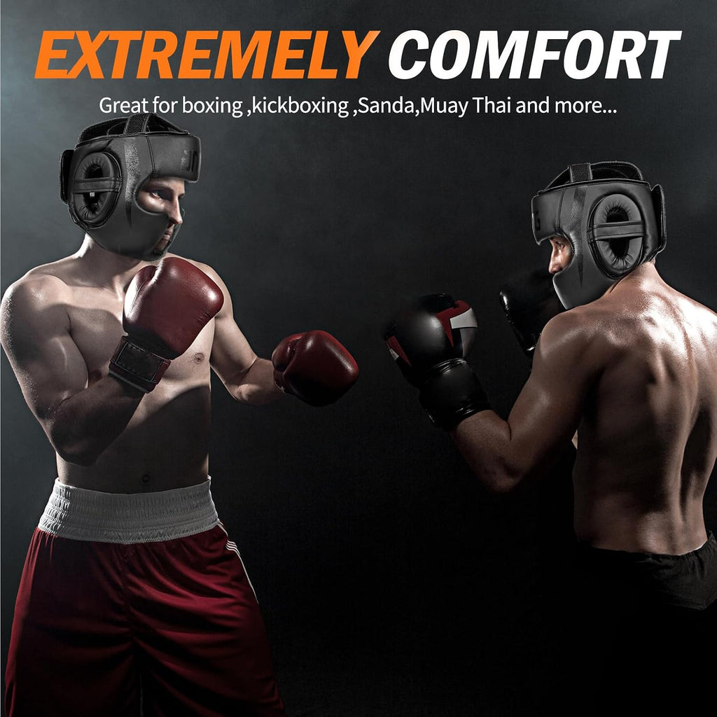 Boxing Headgear for MMA, Muay Thai,Sparring Training | Head Gear for Kickboxing,Grappling, Sparring, Kickboxing, Muay Thai,Karate, Taekwondo,Martial Arts