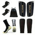 5-Piece Set of Outdoor Sports Football Socks + Shin Guards + Shin Socks + Bandages + Storage Bag