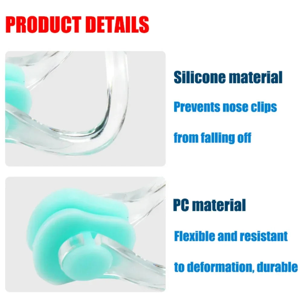 Soft Silicone Swimming Nose Clip High Quality Reusable Comfortable Diving Surfing Swim Nose Clips for Adults Children 1PCS