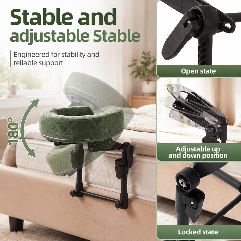 Massage Headrest for Bed,Adjustable Massage Head Holder,Home Massage Kit