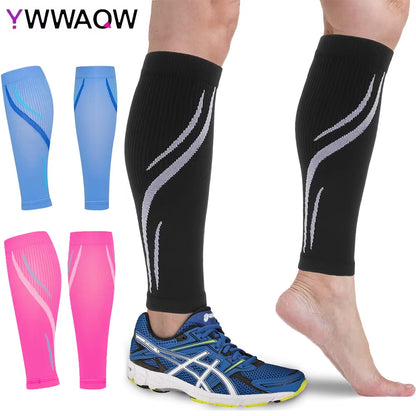 1 Pair Calf Compression Sleeves for Men &amp; Women (20-30 Mmhg), Leg Compression Sleeve Footless Compression Socks