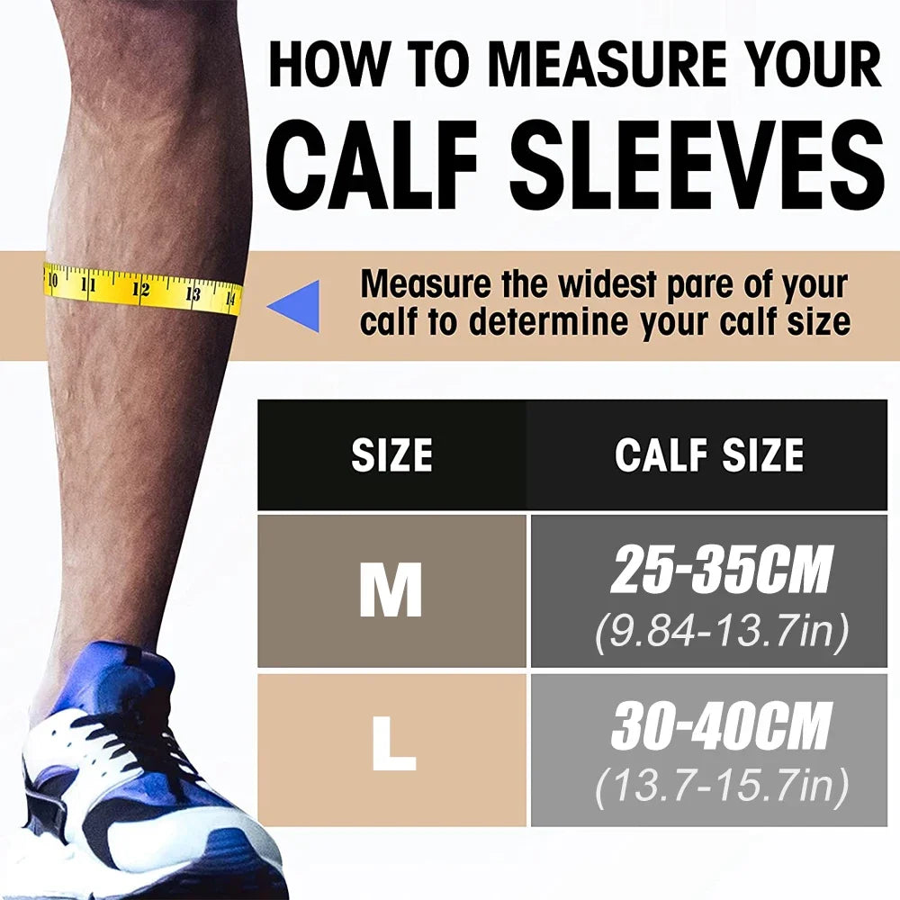 1Pair Calf Compression Sleeves for Men Women - Leg Compression Sleeve-Footless Compression Socks for Shin Splint &amp;Varicose Vein