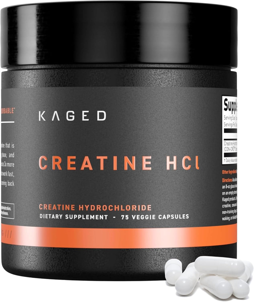 Creatine Hcl Capsules | 7X Concentrated Vs Mono | Muscle Building & Recovery | High Absorption | No Bloating | Creatine for Men & Women | Vegan, Gluten Free | Unflavored | 75 Servings