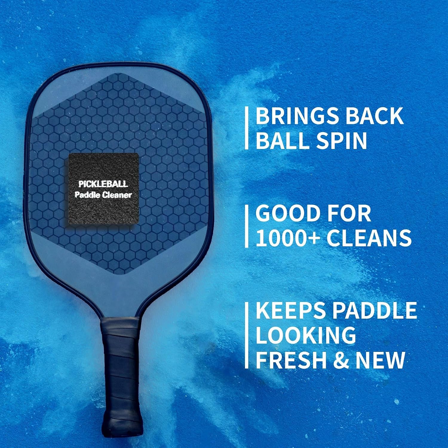 5-In-1 Pickleball Paddle Eraser Kit Raw Carbon Fiber Cleaner Grit Restorer | 2 Erasers, Microfiber Towel, Soft Brush & Pouch