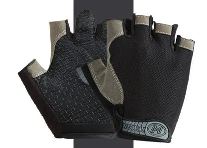 Gym Gloves Fingerless Gloves Anti-Slip Shock-Absorbing Breathable Gloves Sports Gloves for Training Lifting Weight Cycling