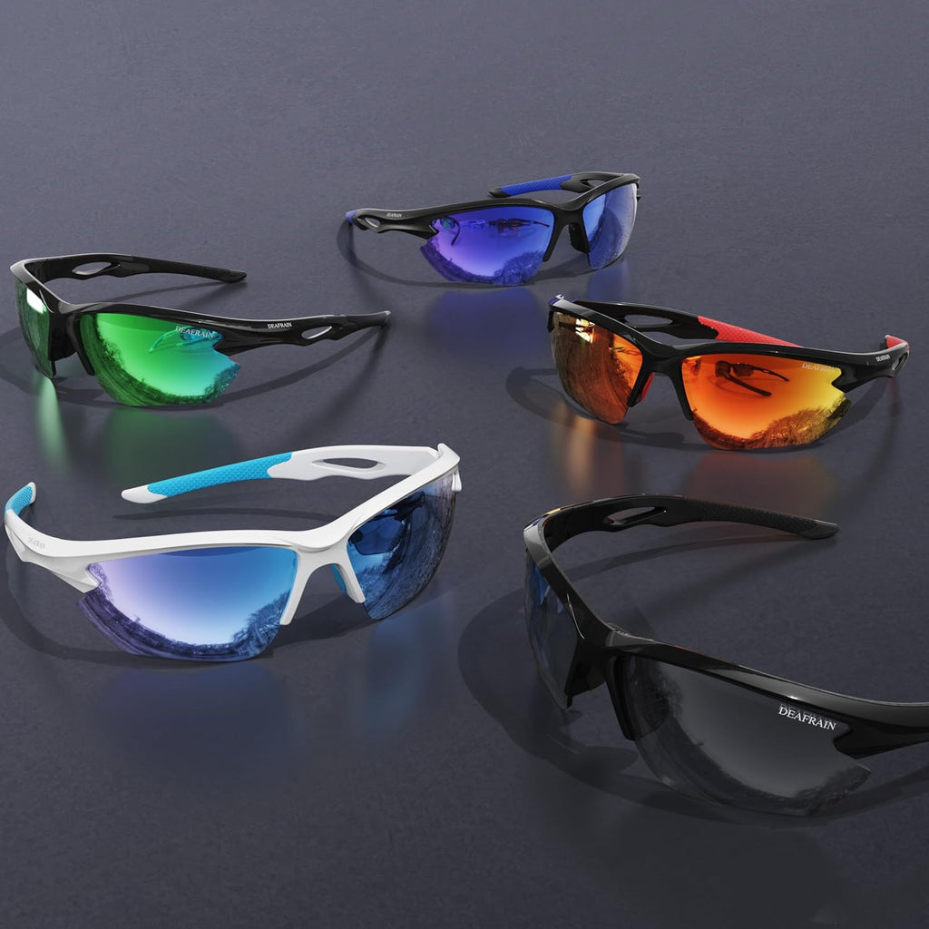 Sports Sunglasses Polarized for Men Women | Running Cycling Fishing, TR90 Unbreakable Frame, UV Protection, Z87