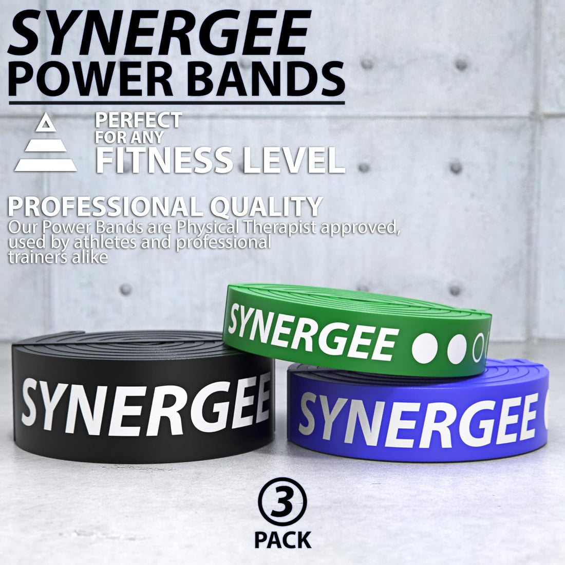Resistance Loop Bands. Pull up Assist Bands with Heavy Duty Resistance. Exercise Bands Work Perfect for Stretching, Powerlifting &amp; Resistance Training.