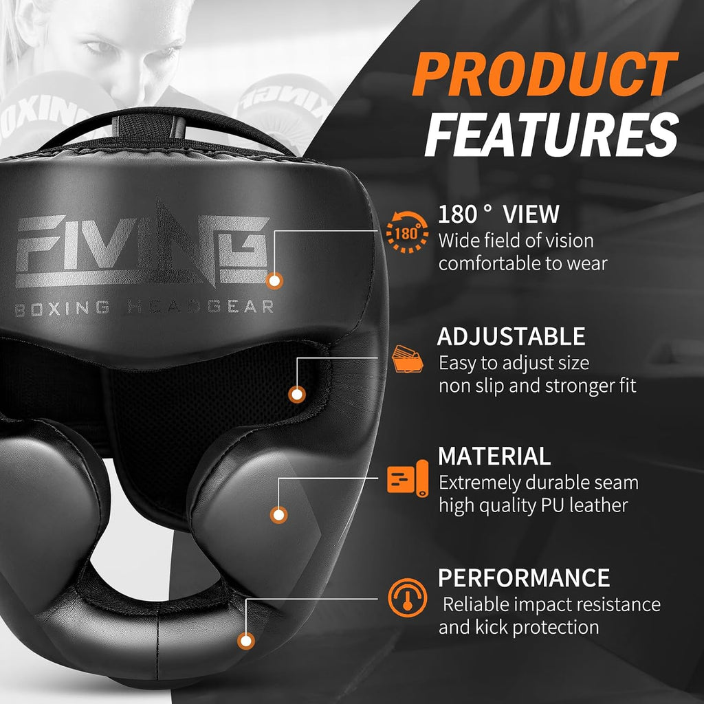 Boxing Headgear for MMA, Muay Thai,Sparring Training | Head Gear for Kickboxing,Grappling, Sparring, Kickboxing, Muay Thai,Karate, Taekwondo,Martial Arts