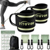 Ankle Resistance Bands with Cuffs for Women, Leg Glute and Booty Workout Equipment for Home Gym, Pilates Equipment, Ankle Weights with Green Resistance Bands for Kickbacks Hip Fitness Training