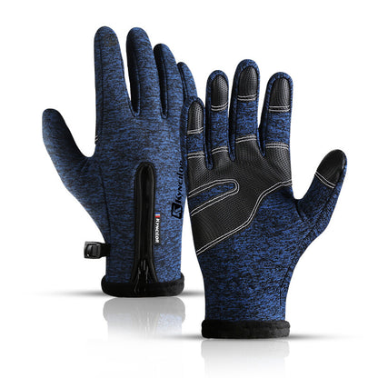 Winter Cycling Gloves Touch Screen Windproof Warm Anti-Slip Gloves for Men Women