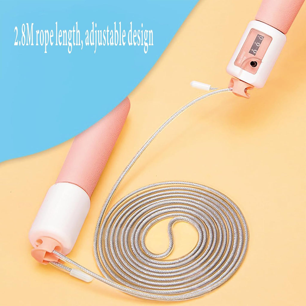 Jump Rope, Workout Equipment,Sports and Fitness Exercise Jump Rope for Kids for Fitness Adjustable with Counter Skipping Rope and Fitness for Men,Women,Kids,Girls,Boys