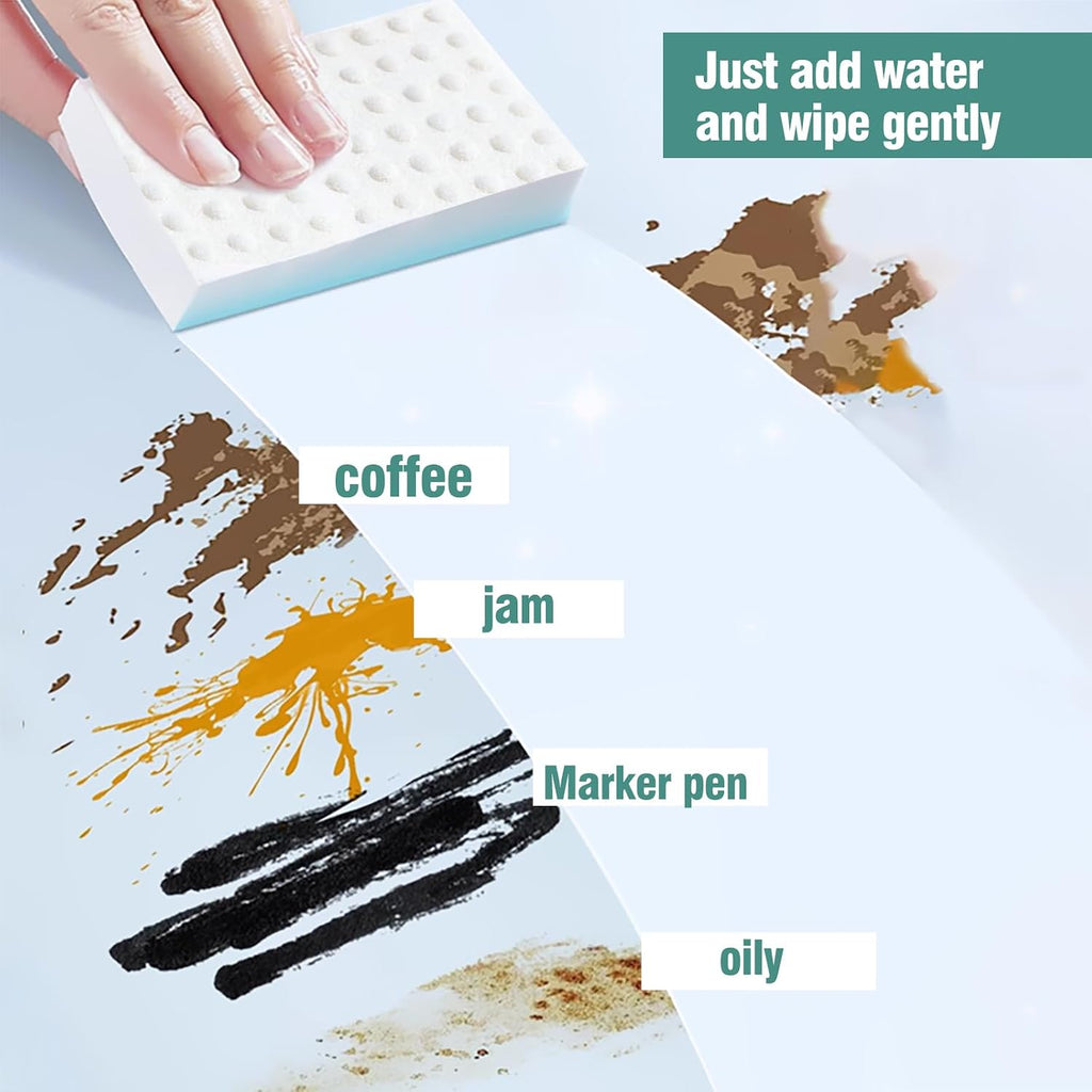 Magic Sponges Cleaning Eraser 10 Pack, 2X Compressed Melamine Sponge Cleaner, Melamine Foam All Purpose Cleaning Pads, Heavy Duty Stain Remover for Home Kitchen Bathroom Sneaker Car