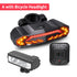 Rockbye Bike Front Light with Horn Alarm Remote Control IPX5 Bicycle Tail Headlight with Turn Signal Brake Light Rechargeable
