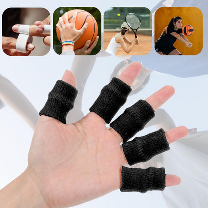20 Pcs Breathable Finger Brace Elastic Sports Finger Compression Sleeves