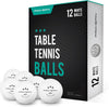 High-Performance Ping Pong Balls (12/24/60 Pack Sizes) | White 40+ Table Tennis Balls | Premium ABS Plastic | Professional Quality | Official Size & Weight | Indoor & Outdoor Games