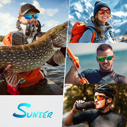 Sports Polarized Sunglasses for Cycling Driving Fishing 100% UV Protection