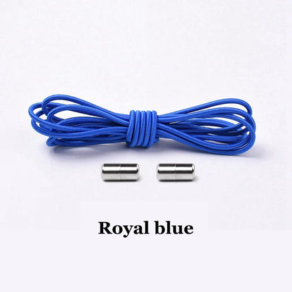 1Pair Elastic Shoelaces round No Tie Shoe Laces Sneakers Shoelace Kids Adult Elastic Laces One Size Fits All Shoes Dropshipping