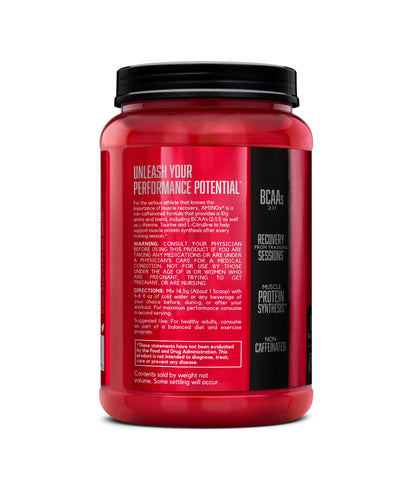Amino X Amino Acids + BCAA Powder, Blue Raz, 70 Servings