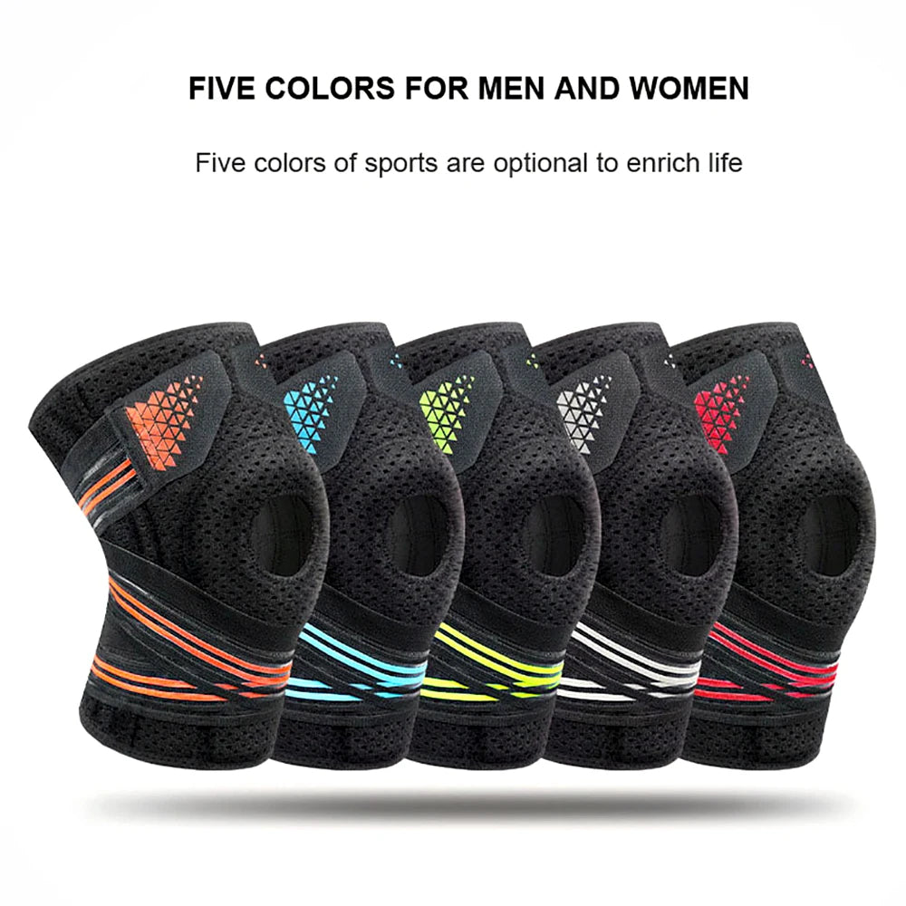 1PCS Adjustable Knee Braces with Side Stabilizers &amp; Patella Pads,Knee Support for Knee Joint Recovery or Injury Prevention