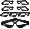 8 Pack Basketball Dribbling Goggles Adjustable Sport Training Glasses Black Dribble Goggles for Basketball Training Equipment for Men