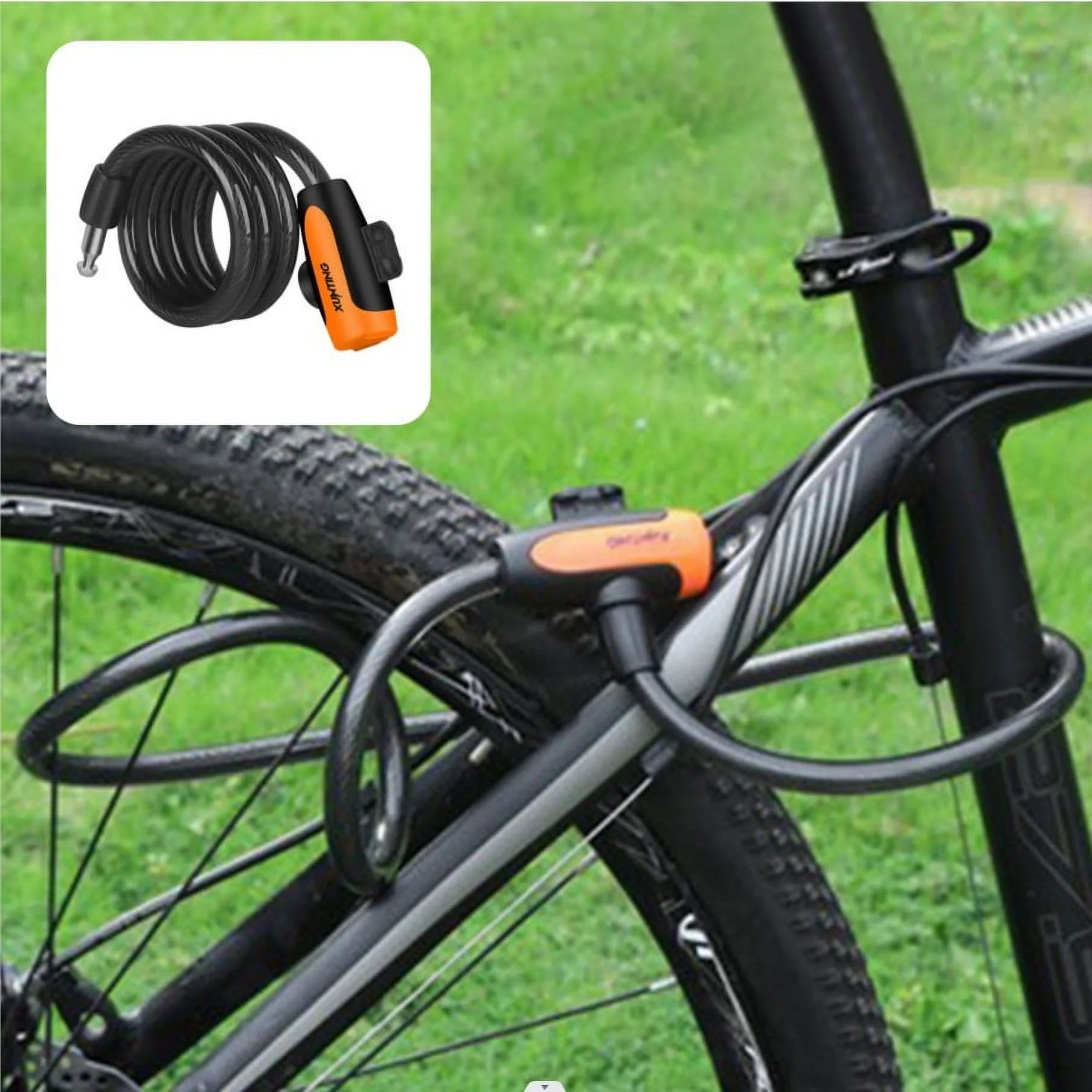 Bike Chain Lock,Heavy Duty Anti-Theft Bicycle Chain Lock,3.28 Ft Security Bike Locks with 2 Keys,Waterproof Lock Chain for Bike,Bicycle,Scooter,Motorcycle,Door,Gate,Fence