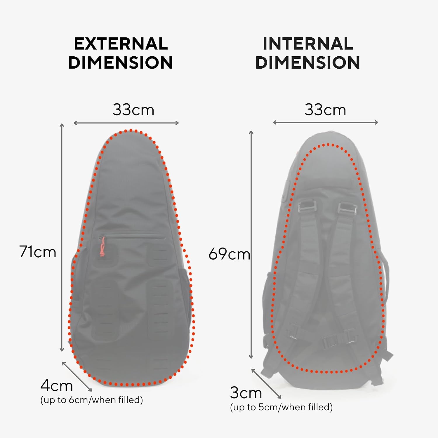 Racquet Bag Voyager, Slim Weatherproof Tennis Backpack for 1-3 Racquets | Fits Overhead Bins, Padded Racquet Divider, Water Bottle Holder, Removable Strap, Modular Clip-On System