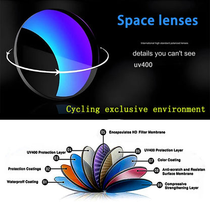 【Professional Grade】Cycling Fishing Sunglasses - UV Protection, Anti-Glare, Impact Resistant, Outdoor Sports with Case