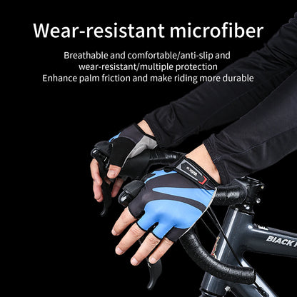 Half Finger Cycling Gloves Summer Bicycle Gloves Shock-Absorption Breathable Mountain Bike MTB Gloves Cycling Accessories