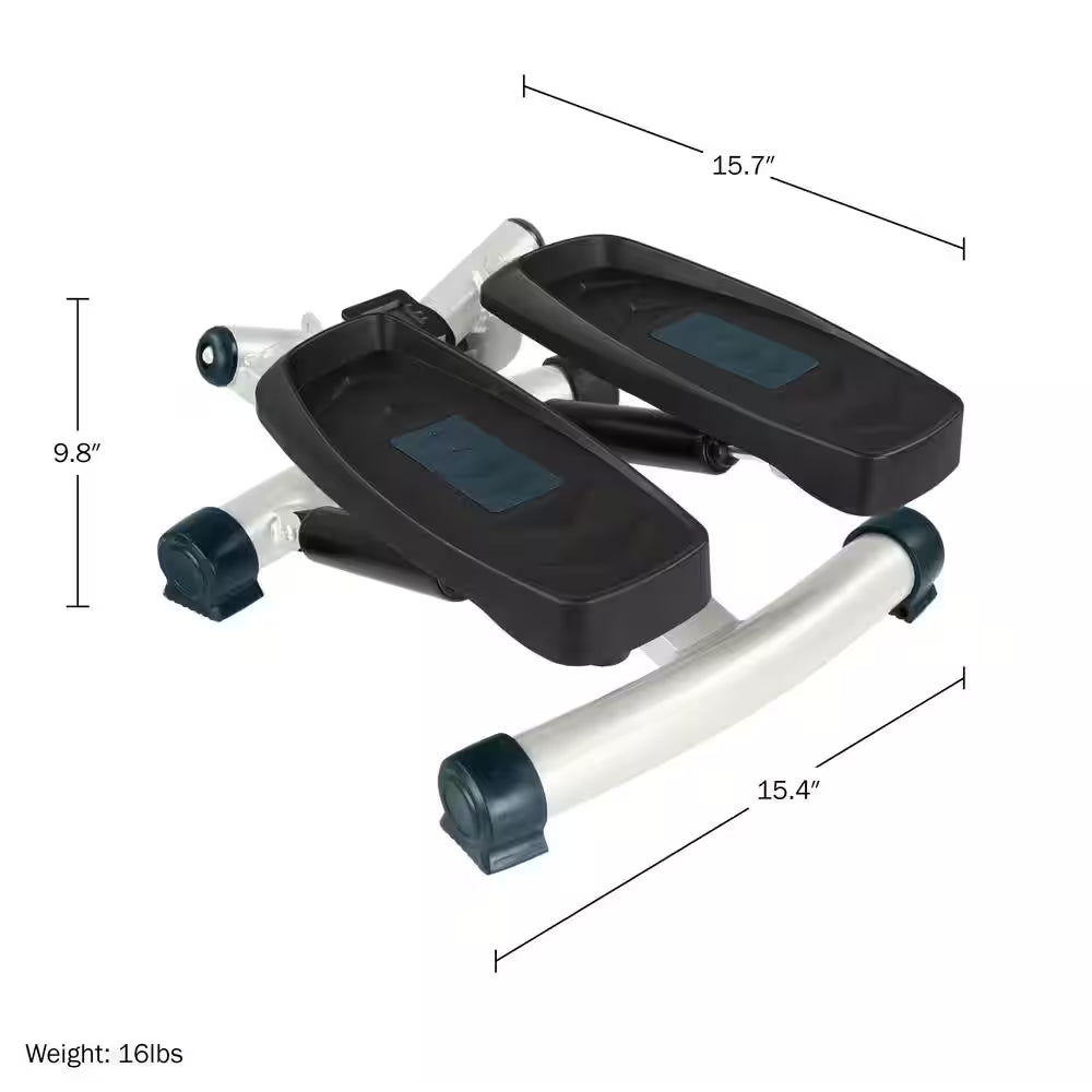 Stair Stepper with Resistance Bands, White