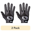 (2 Pack)  | Epic Football Receiver Gloves with Silicone Grip | Youth | Small/Medium | Black