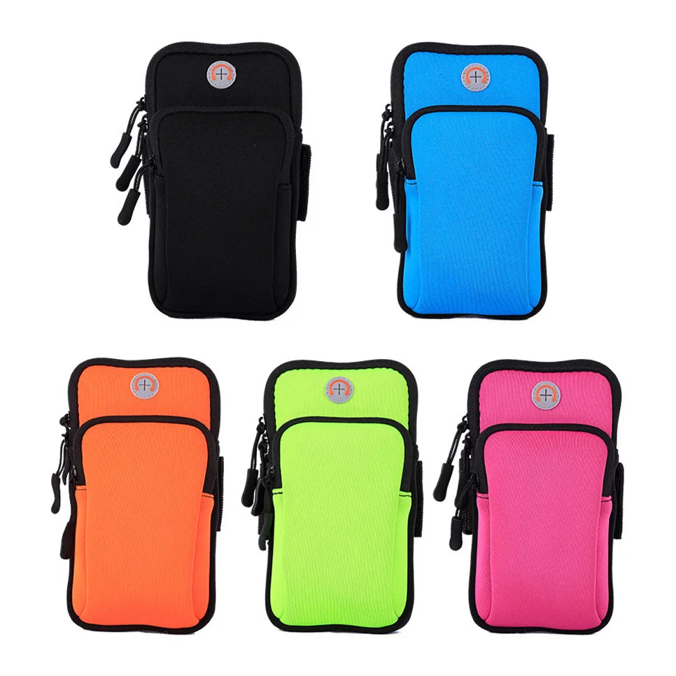 Sport Running Arm Bag Fitness Arm Band Bag Pouch Jogging Mobile Phone Holder Pouch Belt GYM Cover for Smartphone 6"