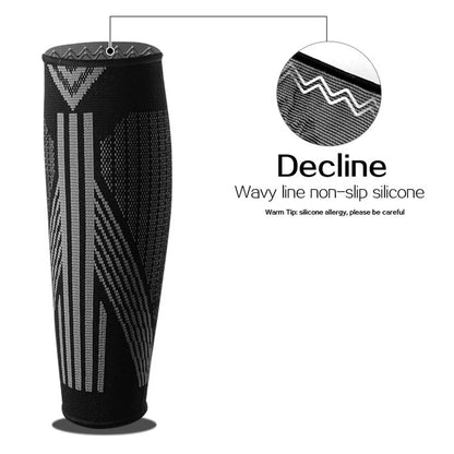 1 Pair Calf Compression Sleeves Men Women - Footless Compression Socks Support for Varicose Veins, Nursing, Pregnancy, Running