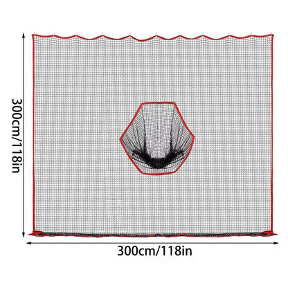 Golf Hitting Net 10X10Ft Barrier Golf Net Heavy Duty Training Aid Practice Ball Barrier for Golfers Backyard Driving Chipping