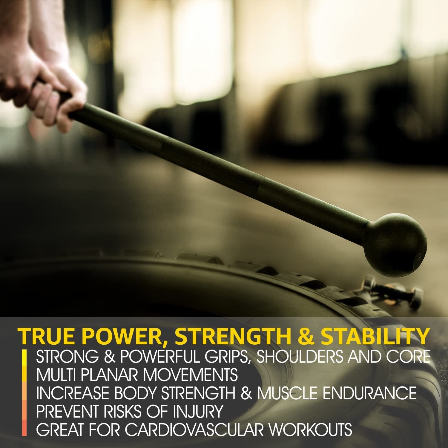 Steel Mace Bell for Strength Training, Support Full Body, Muscles, Shoulder, Grips &amp; Forearms Workouts, Stretching 5, 7, 10, 15, 20, 25, 30 LB for Woman &amp; Man