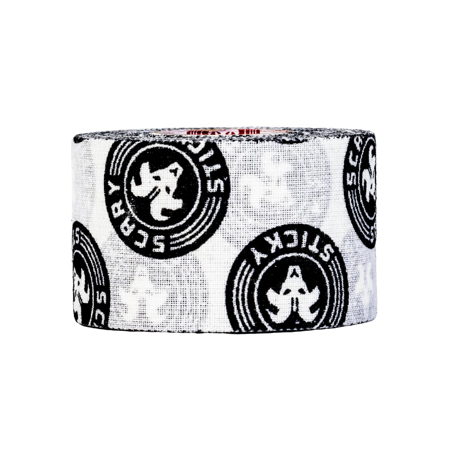 Scary Sticky Premium Athletic Tape, Ultra-Sticky Thumb, Finger &amp; Wrist Tape for Weightlifting, Hook Grip &amp; Cross Workout, Cotton, Latex-Free, 10 Yards, White &amp; Black, 1 Roll