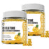 Creatine Monohydrate Gummies for Men & Women, Chewables Creatine Monohydrate for Muscle Strength, Energy Boost, Pre-Workout Supplement-180 Pineapple Gummies,2 Pack